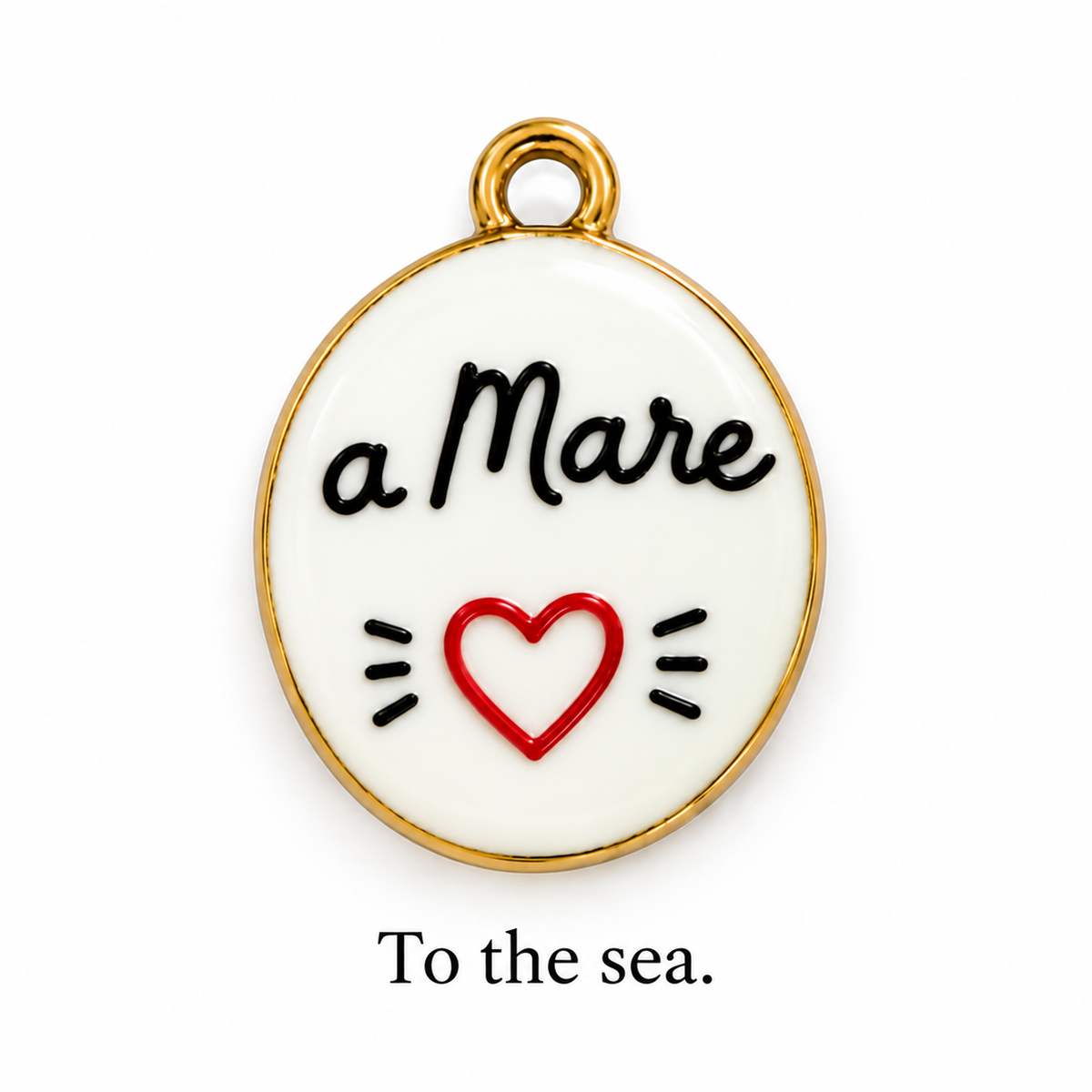 A MARE — “At the Sea” Italian Charm
