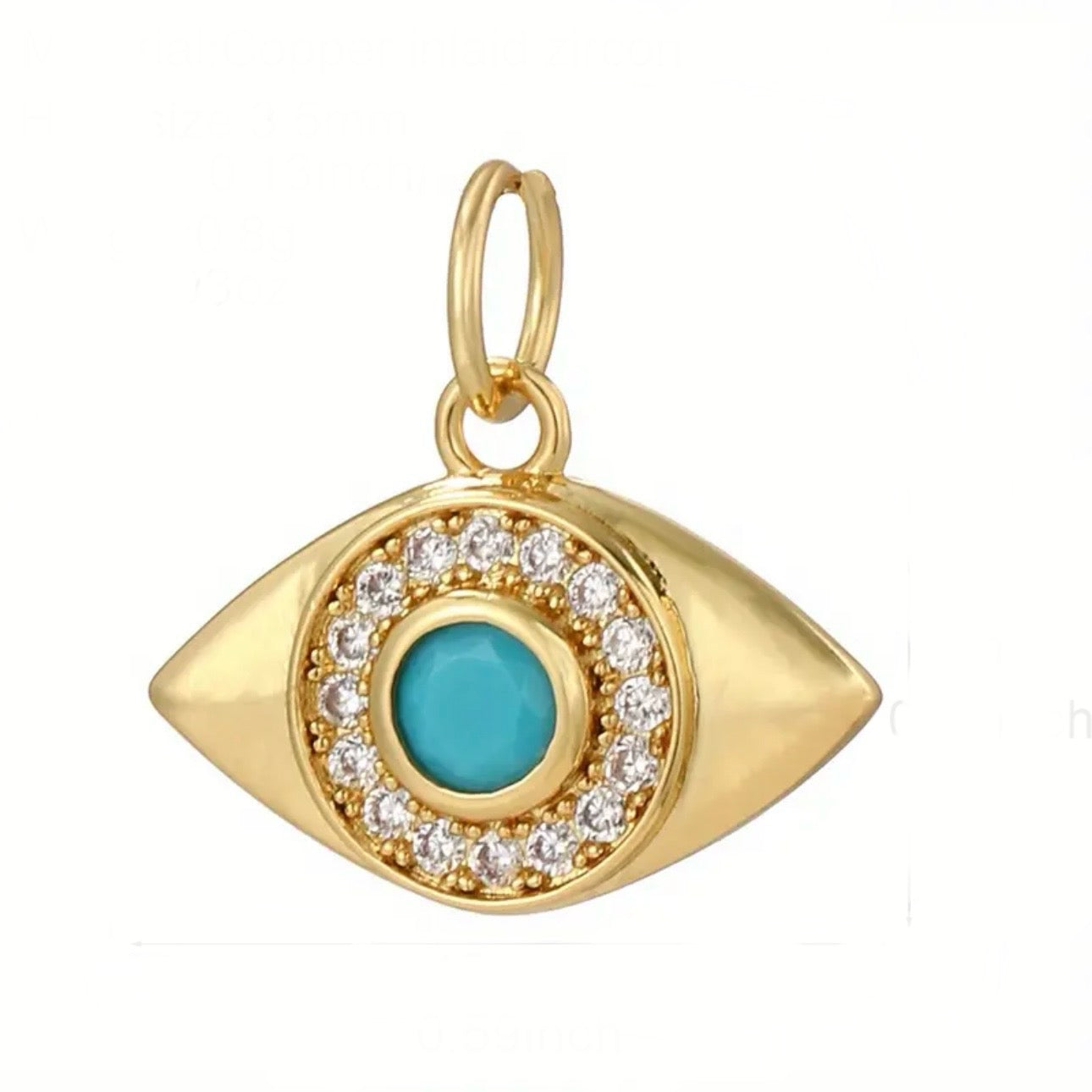 Turquoise evil eye