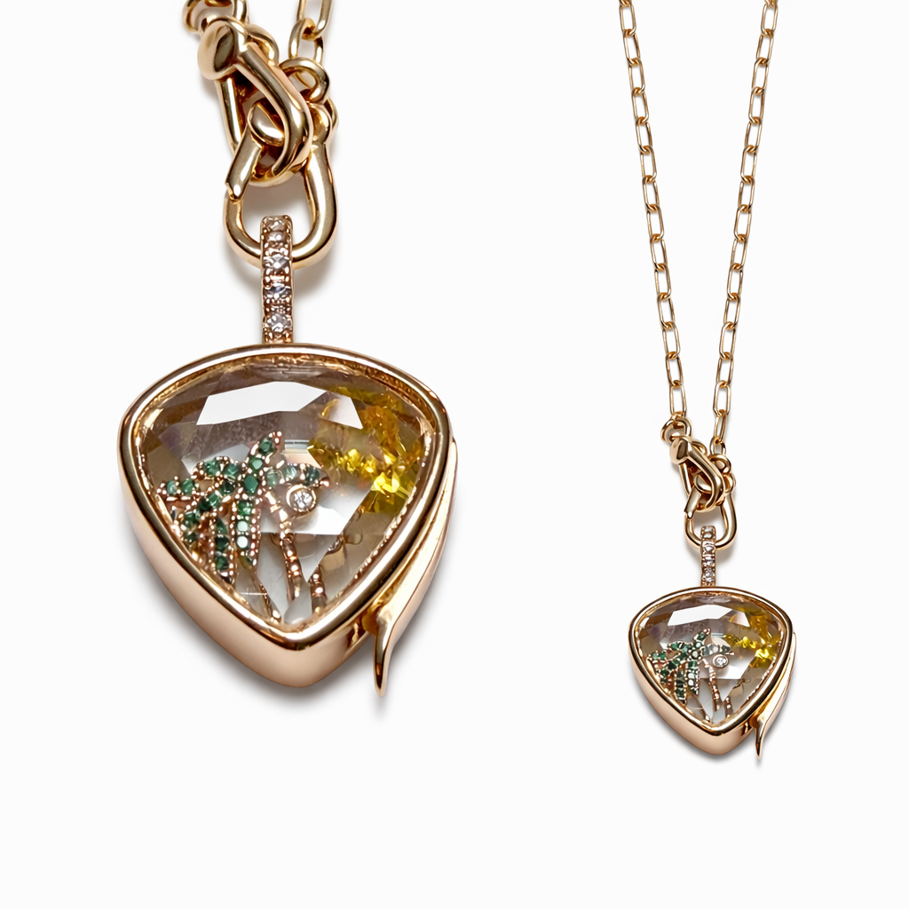 Paper Clip Chain Love Locket