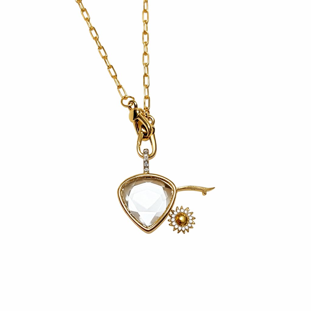 Paper Clip Chain Love Locket