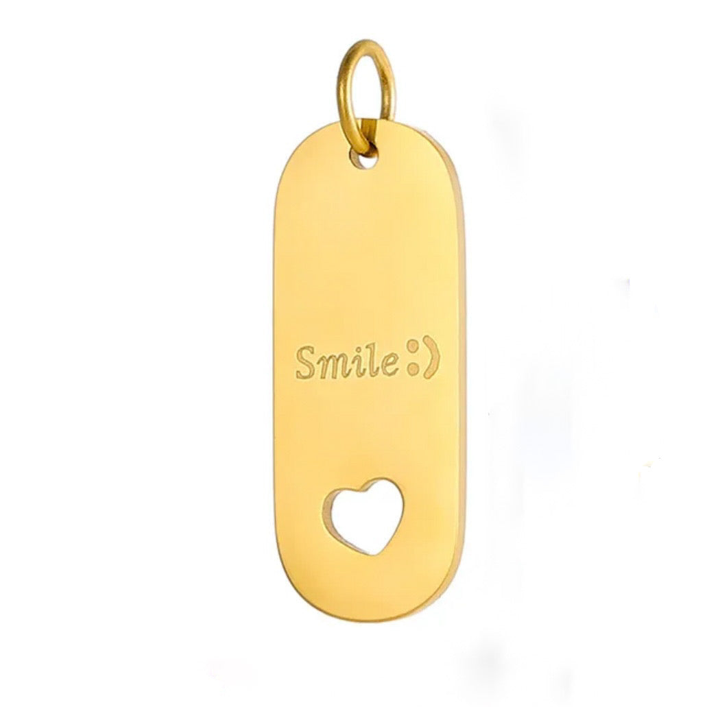 Smile dog tag