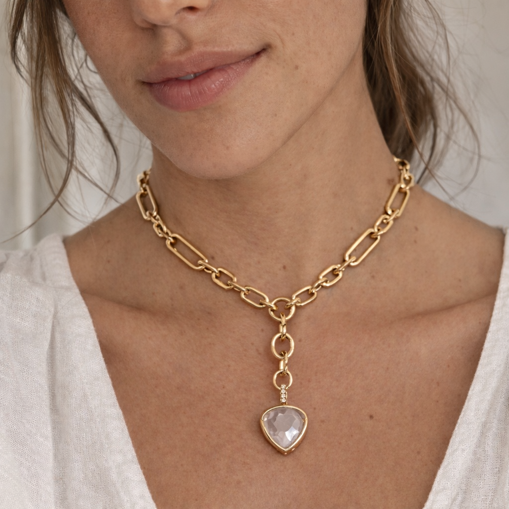 Chunky Crystal Love Locket