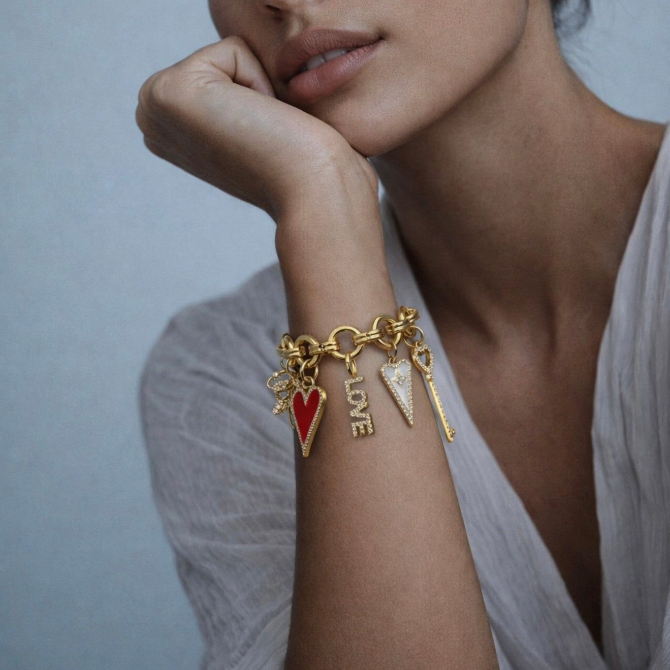 Vintage charm bracelet